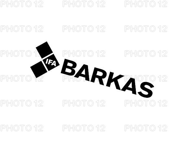 Barkas van manufacturer, rotated logo