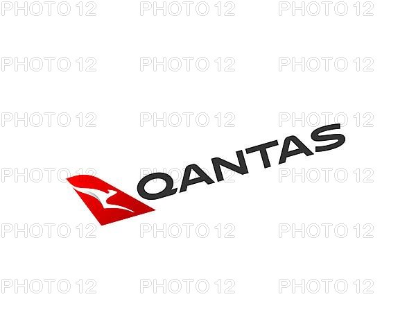 Qantas, rotated logo