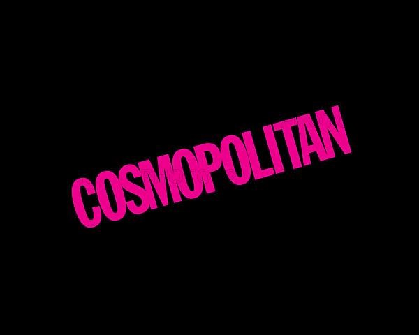 Cosmopolitan magazine, rotated logo