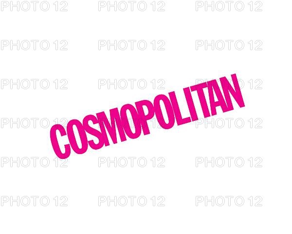 Cosmopolitan magazine, rotated logo