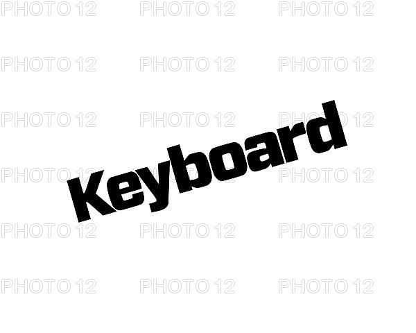 Keyboard magazine, rotated logo