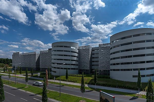 Modern multi-storey car park at the airport, Nuremberg