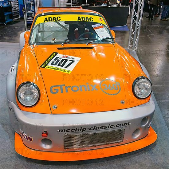 Historic racing car Youngtimer Porsche 911 934 RSR IMSA by tuner McChip-Tuning, Techno Classica fair