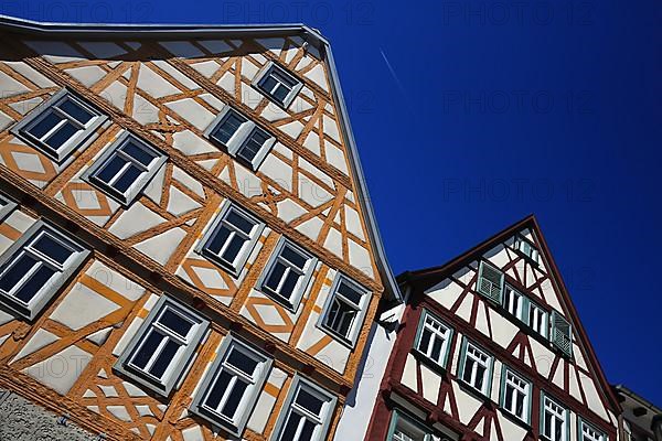 Old historic half-timbered house in Tauberbischofsheim