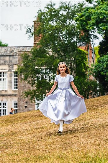 First Holy Communion of Little Girl