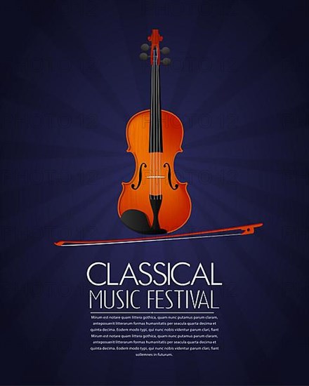 Concept for classical music festival flyer