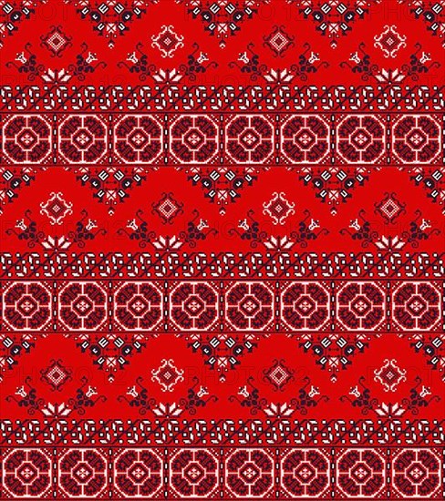 Romanian vector pattern inspired from traditional embroidery