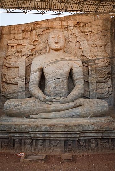 Ancient sitting Buddha image