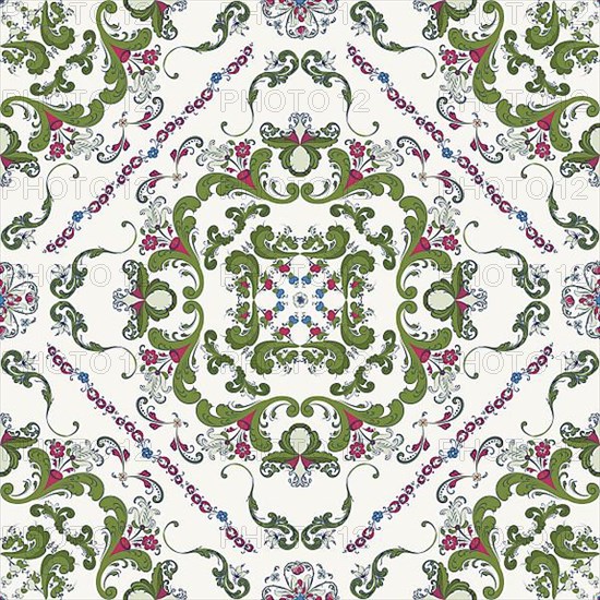 Rosemaling tile