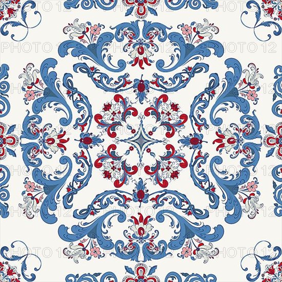 Rosemaling tile