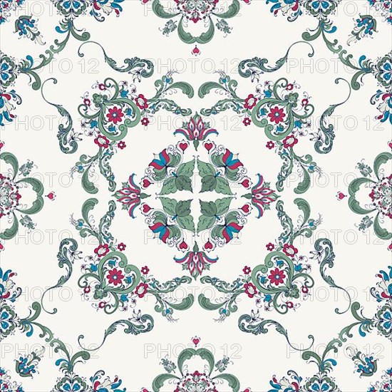 Rosemaling tile