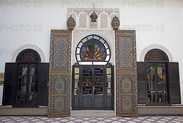 Traditional gate at Riad Maison Bleue