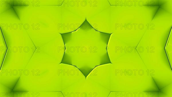 Many symmetrical kaleidoscopes as flowers