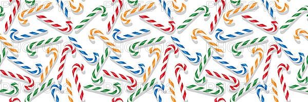 Candy cane Christmas pattern