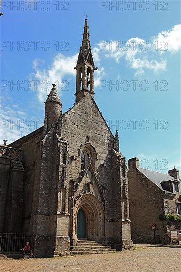 In the medieval village of Locronan