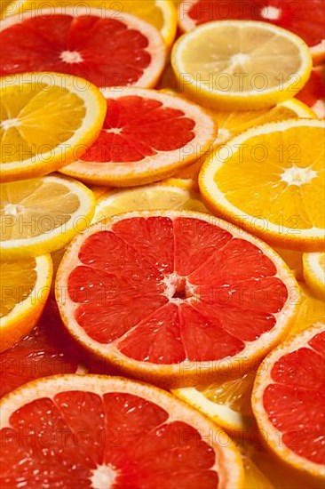 Colorful citrus fruit