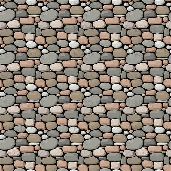 Seamless vector stone wall pattern design