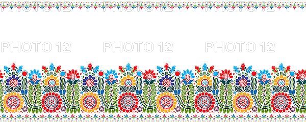 Hungarian vector embroidery pattern for borders
