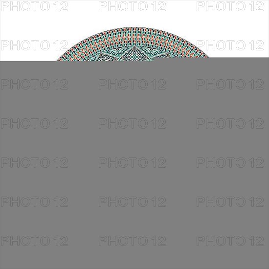 Circular pattern in traditional Palestinian style