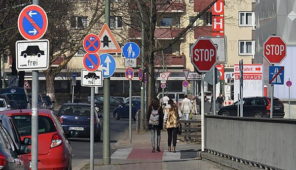 Forest of traffic signs