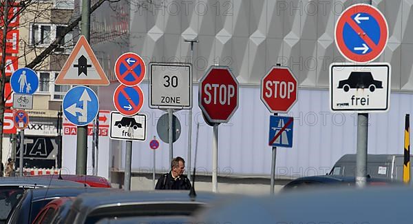 Forest of traffic signs