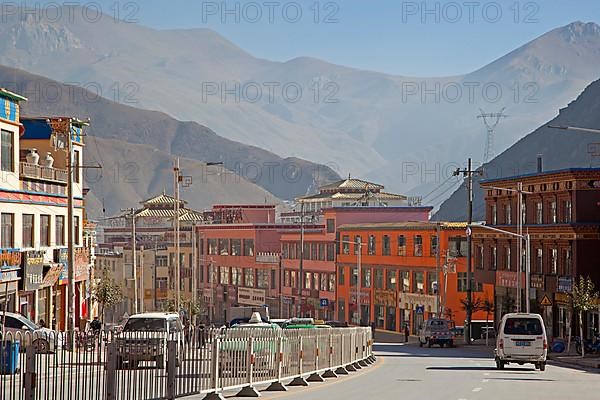 The city of Yushu after the earthquake in 2010