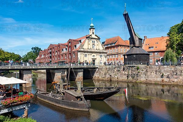 Old harbour with wooden crane from 1797