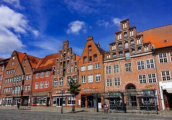 Brick houses on the square Am Sande