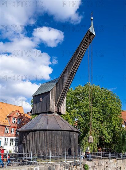 Old harbour with wooden crane from 1797
