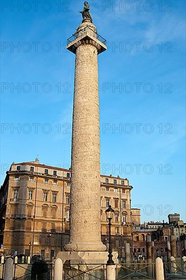 Trajan's Column with Statue of St. Peter