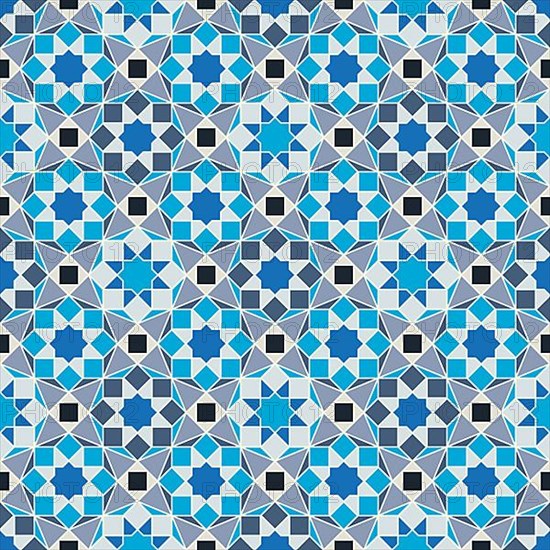 Islamic geometric seamless vector pattern