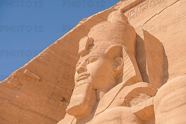 Statue Pharaoh Ramses II Rock Temple Abu Simbel