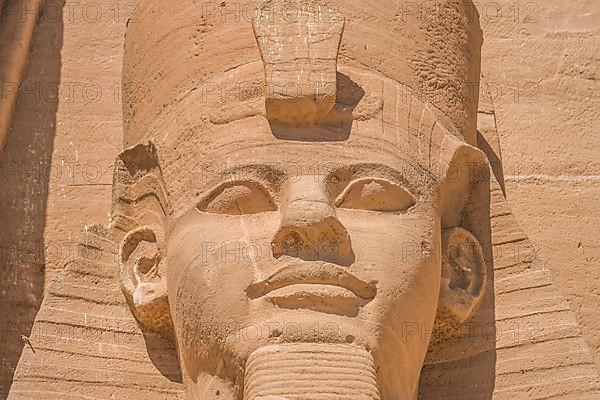Statue Pharaoh Ramses II Rock Temple Abu Simbel