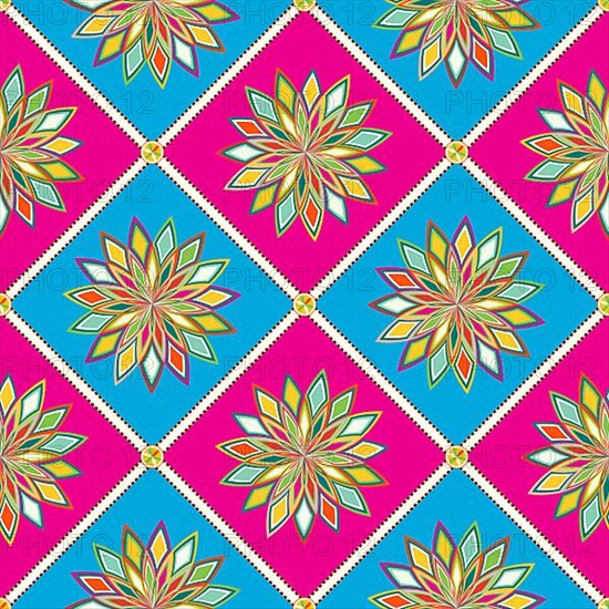 Najdi style vector seamless pattern