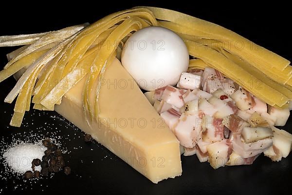 The six ingredients to an original Tagliatelle Carbonara