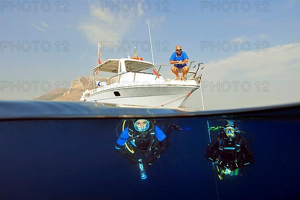 Diver underwater