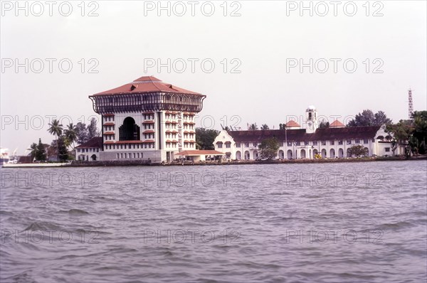 Taj hotel inside vembanad lake in kochi