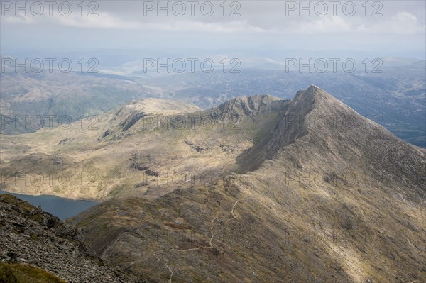 View from mountain summit