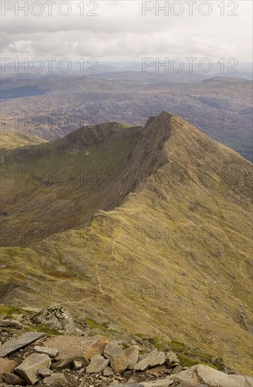 View from mountain summit