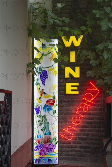 Advertisement for a wine therapy institute