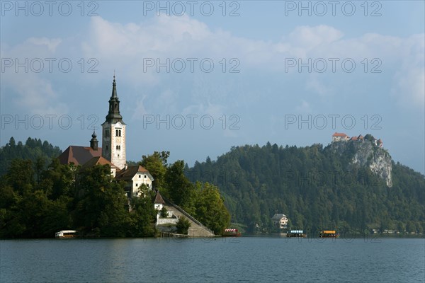 St. Mary's Church on island in Lake Bled