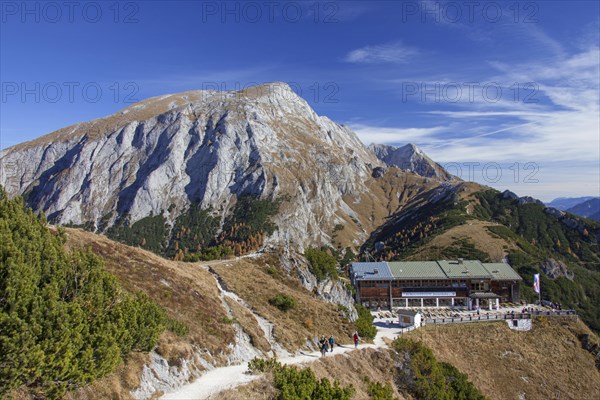 Jennerbahn cable car station on the Jenner in autumn
