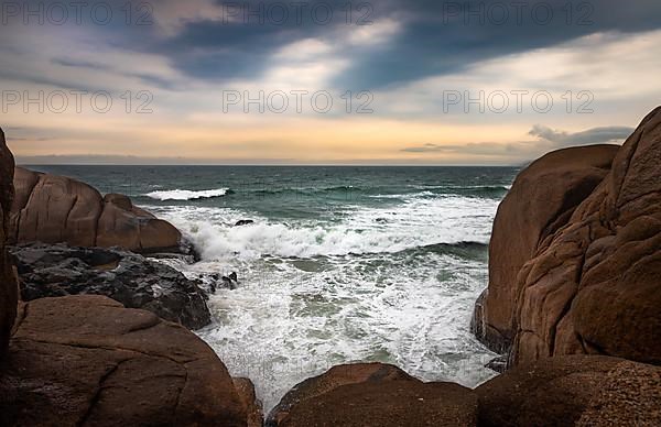 Cliffs at Sunset in Florianopolis Brazil