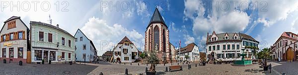 Market Place Deidesheim Panorama Germany