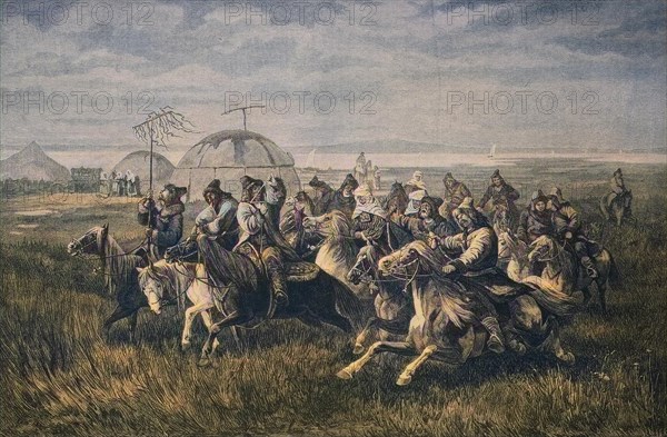 Wedding celebration in the Kalmyks