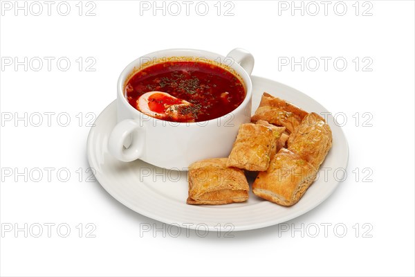 Layout for menu. Borscht