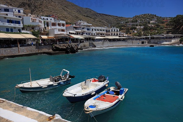 Chora Sfakion is a coastal town in the south of the island of Crete with a small harbour on the Libyan Sea