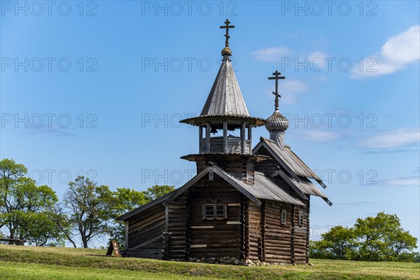 Little church on a field