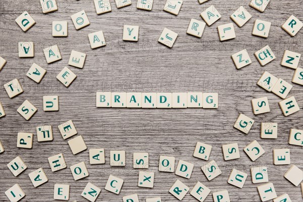 Letters forming word branding 1