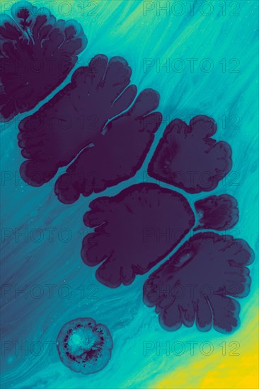 Abstract background of acrylic. Colourful rpaint dissolve